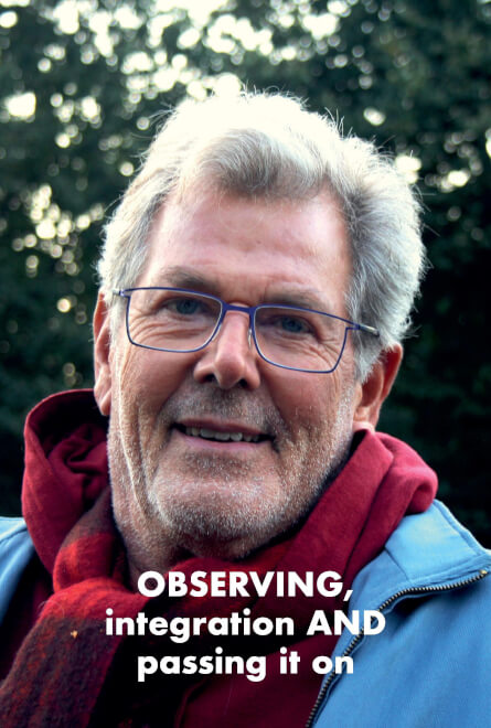 Book cover of OBSERVING, integration AND passing it on